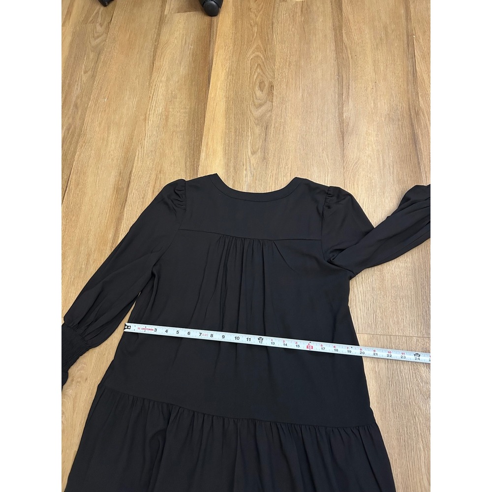 Tuckernuck Pomander Place Tiered Mini little black kenzo Dress Smocked Cuff M - Picture 6 of 7